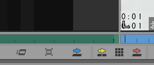 アニメの口パクをAvid Media Composerのフリーズフレームで調整している操作画面。